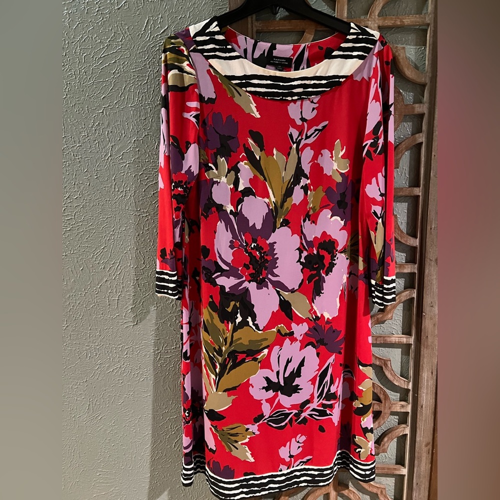 Tahari Wildflower Shift Dress